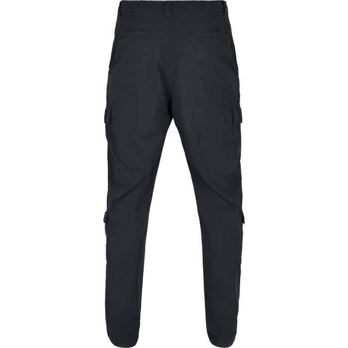 Pantalon Cargo Tapered - Urban Classics - Noir - Homme - Adulte - Coupe Cargo