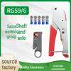 Manual Coaxial Cable RG59 Crimping Pliers Tool Kit with F Connector