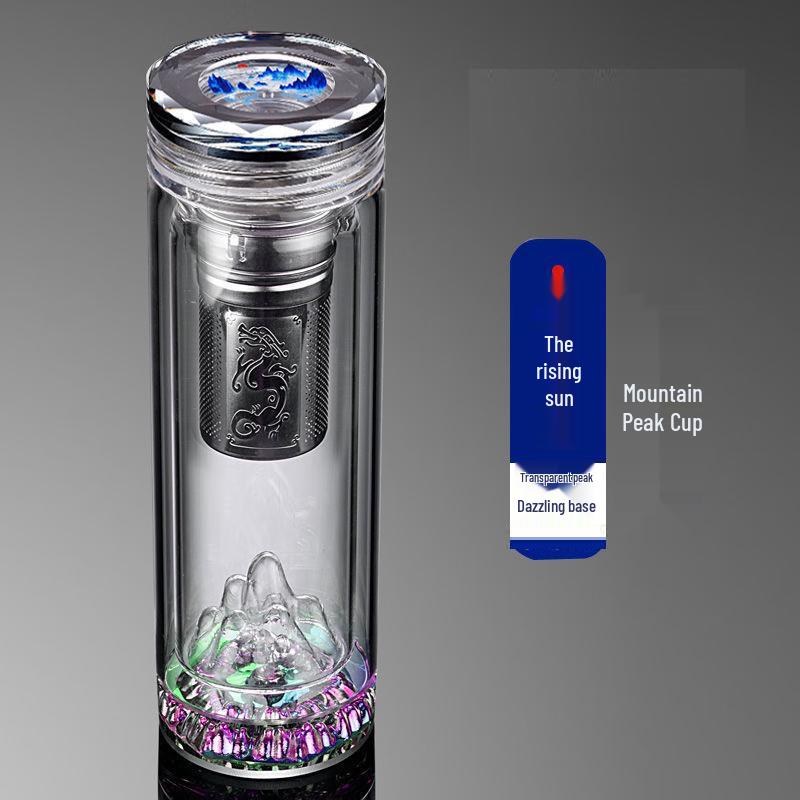 YiSiJia Double-Wall Glass Tea Infuser Bottle