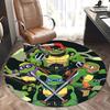 Teenage Mutant Ninja Turtles,TMNT Chair Mat Round Rug Office Carpet, Non Slip, Suitable for Living Rooms, Bedrooms,Decor1205754a