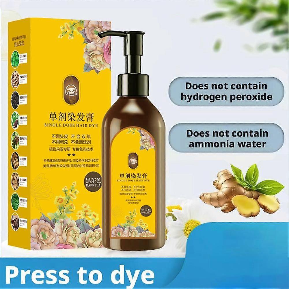Tintura Naturale per Capelli a Base Vegetale 300ml Tintura a Bolle Floreale, Senza Perossido e Ammoniaca