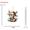 Hanging Christmas Car Accessories Acrylic Material Festive Vehicle Decoration