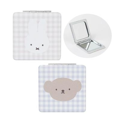 fab.JAPAN - Miffy BRUNA PLAID Folding Mirror