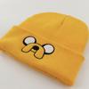 1Pcs Cute Puppy Pattern Embroidered Knitted Hat, Yellow Ear Protection Hat, Versatile Warm Hat For Autumn and Winter