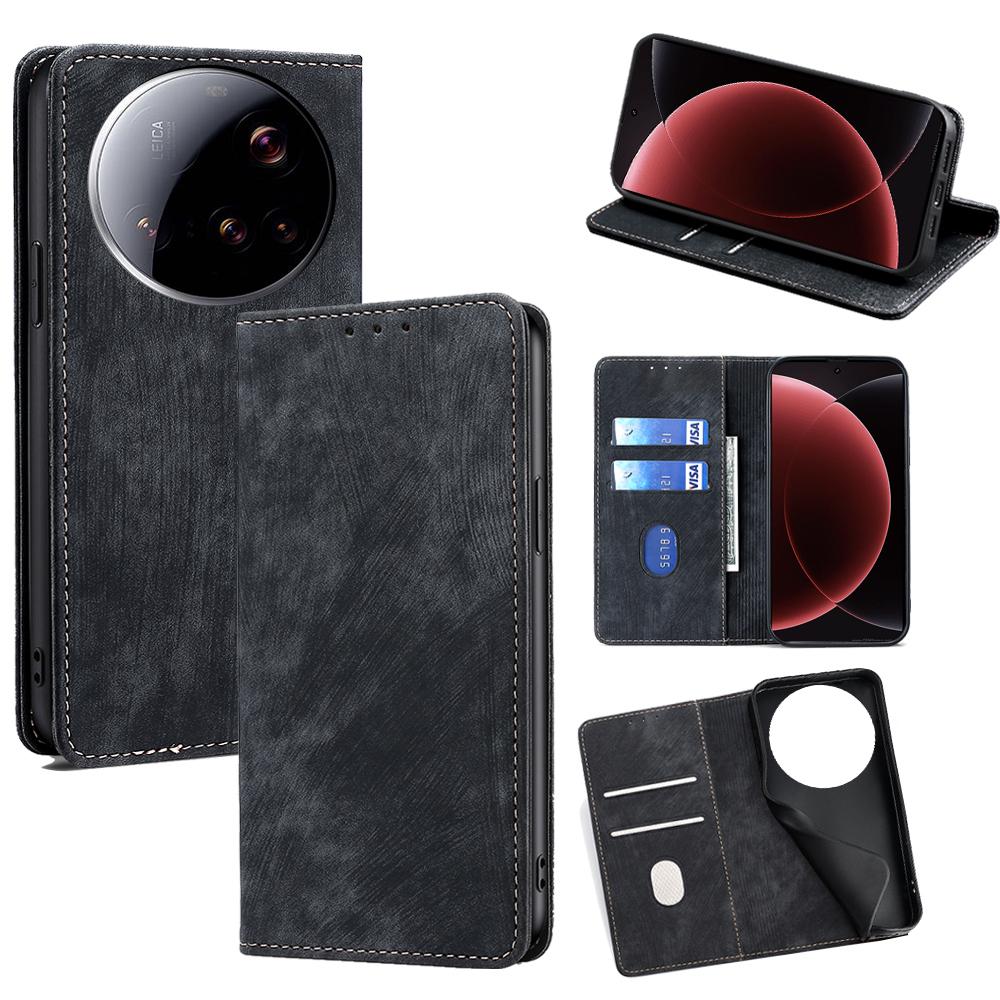 For Xiaomi 15 Ultra Case RFID Blocking Wallet Leather Phone Cover