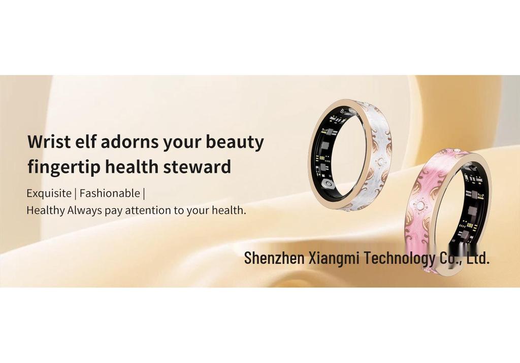 Wasserdichter Bluetooth Smart Ring: Herzfrequenz, Blutsauerstoff, Schlafüberwachung, Emaille-Farbe, Sport-Schrittzähler, Partner-Stil