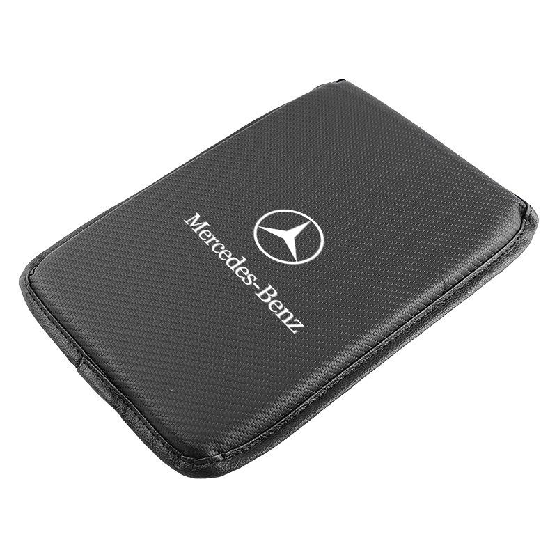 1Pcs Car Armrest Box Mats Leather Center Console Covers Styling For Mercedes-Benz V177 W247 W176 W177 W207 W203 W204 GLA GLC X253 GLK Class
