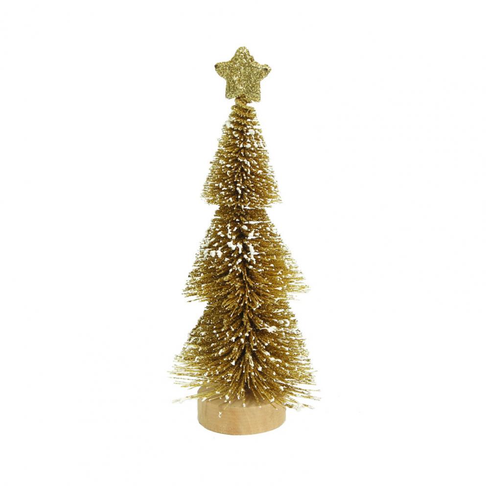 Holiday Ornament Sturdy Christmas Decoration Festive Mini Christmas Tree Decoration for Desktop Tabletop