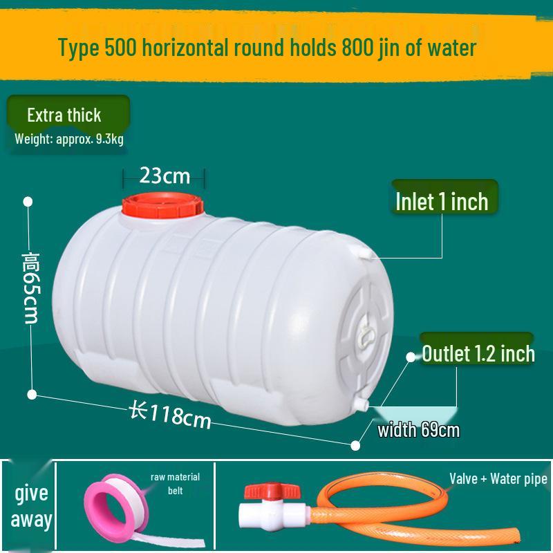 Lebensmittelechter Kunststoff-Wassertank mit großer Kapazität - Horizontal rechteckiges Design für den Heimgebrauch