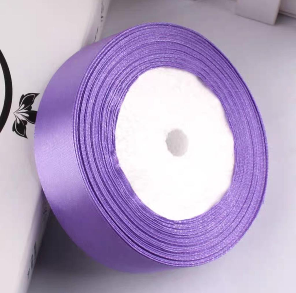 25mm25Yards/Rolle 2,5cm Seidensatinband Handgefertigte Bastelmaterialien Weihnachtsfeier DIY Geschenkverpackung Party Hochzeit Dekorativ