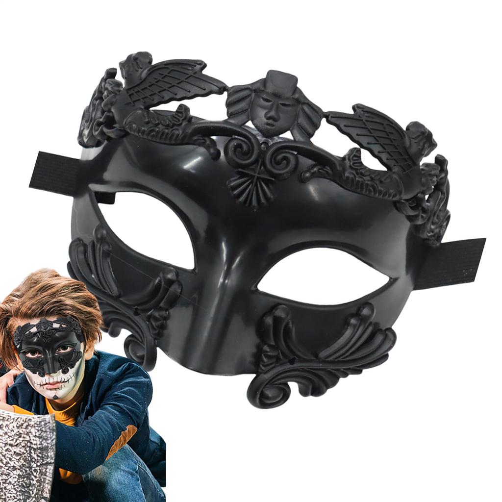 Men's Masquerade Masks - Roman/Greek Masks - Venetian Half-Face Masks, Suitable For Masquerade Balls, Carnivals, And Parties
