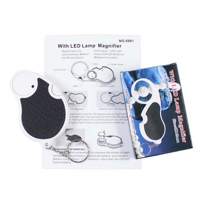 Portable Folding Magnifier with LED Light