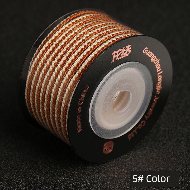 

Узел Дракона Новое поступление 3,5 мм Плетеный шнур Стереотипный шнур Украшение Аксессуары DIY Золотая нить для браслета Красная веревка Ремешок для руки 5# Color