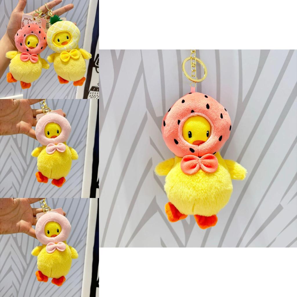 Charming Soft Toy Duck Pendant Keychain Featuring Vibrant Colors For Accessories
