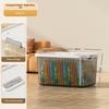 Transparent Large Capacity Storage Bins To Organize Books Snacks Toy Miscellaneous Storage Box