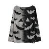 Womens  Fall Sweaters Long Sleeve Print Tops Pullover Sweaters Loose Dressy Casual Basic Clothes