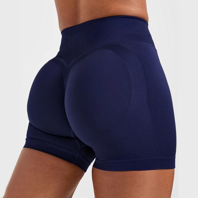 Seamless yoga pants high waist peach buttocks tight yoga shorts outside sports running fitness pants women