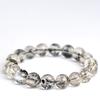 Hongchu Crystal Natural Shining Diamond Bead Bracelet Black Shimmering Diamond Transparent Bracelet