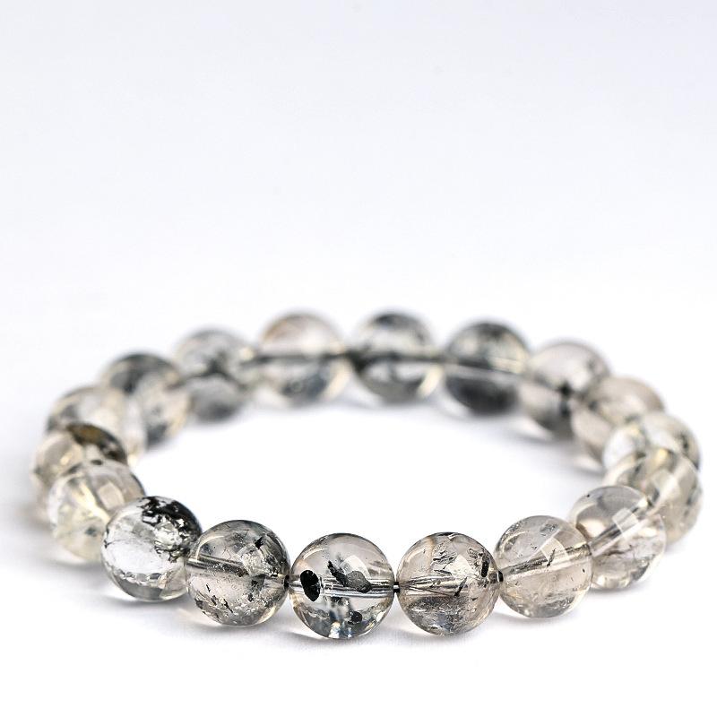 Hongchu Crystal Natural Shining Diamond Bead Bracelet Black Shimmering Diamond Transparent Bracelet
