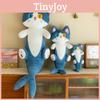 Shark Cat Plush Pillow Toy Soft Filled Doll Stuffed Animal Cozy Home Gift Decor