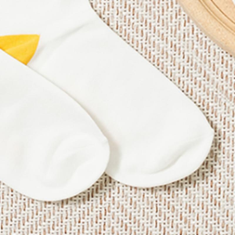 Daiso Care Bear Ribbed Long Neck Socks Yellow