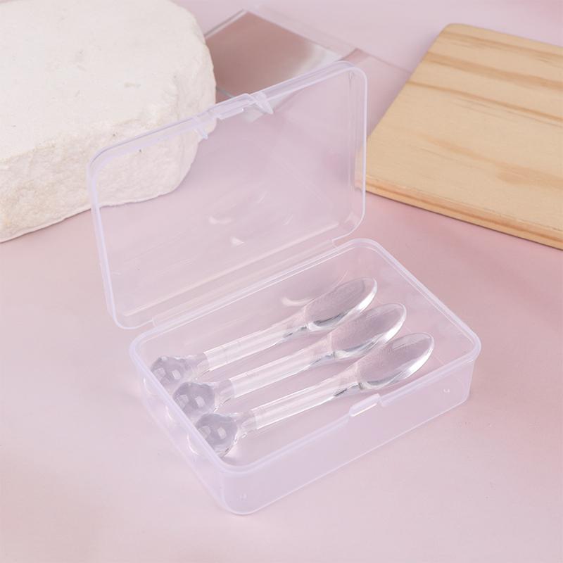 1/3Pcs Acrylic Cosmetic Spatulas Scoop With Box Face Cream Mask Mud Mixing Spoon Beauty Tools Absorb Roller Facial Applicator