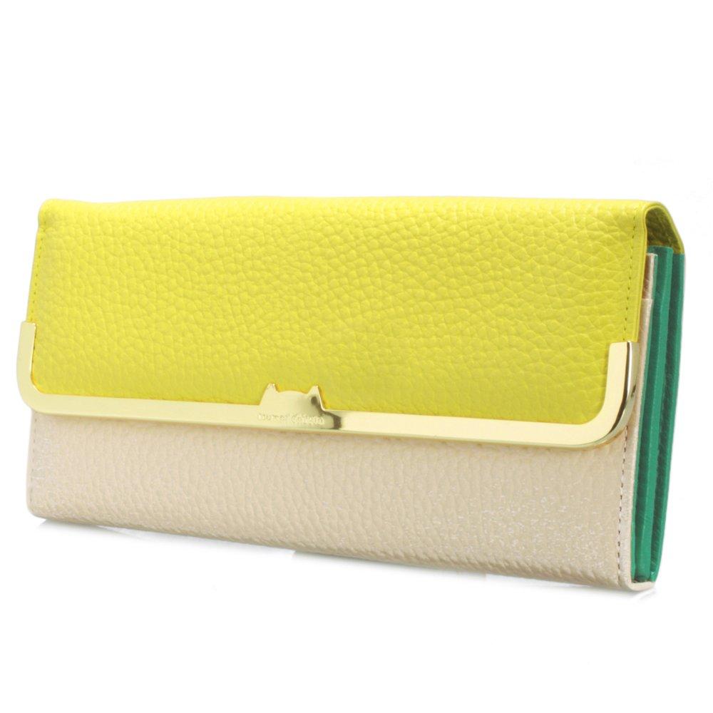 

Длинный кошелек Kabuse Shrink Combination Yellow [Tsumori Chisato] женский жёлтый