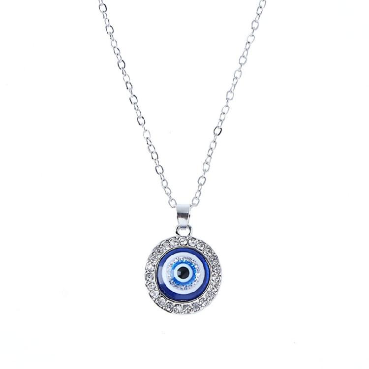 Necklace for Women Blue Turkish Golden/Silver Chain for Evil Eye Ne