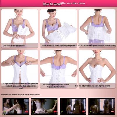 Jacquard Schnürloses Braut Bustier: Europäisches & Amerikanisches Sexy Mehrfarbiges Übergrößen-Korsett für Halloween & Partys
