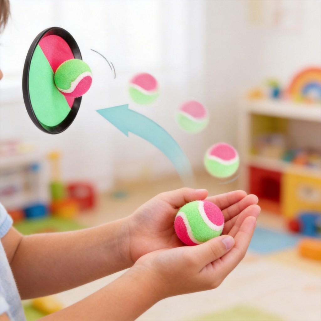 Childrens Plastic Catch And Throw Suction Ball Pack For Indoor Outdoor Fun And Coordination