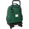 Sac à dos à roulettes Safta Real Betis BALOMPIÉ - Compact et amovible - Idéal pour les enfants - Confortable