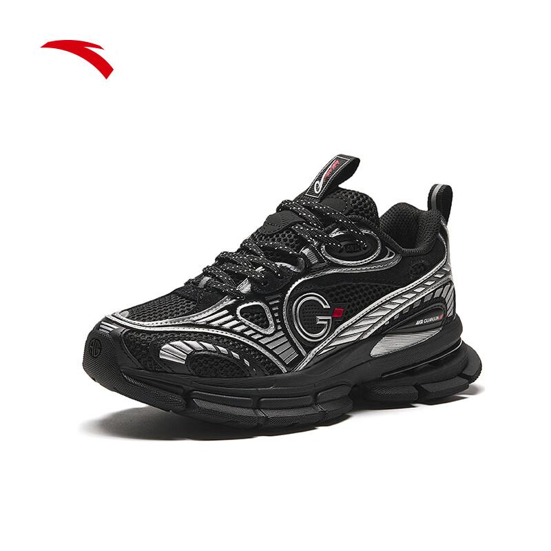 Anta Champion All-Weather Series Comfortable Non-Slip Low-Top Running Shoes Women sneakers Black 122348805A-6