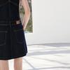 Chuyu Women's Original Denim Overall Mini Dress