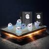 Mini Ghost Figures With Box Luminous Ghost Figurines Resin Glow in The Dark Ghost Figures Cute Positive Gift