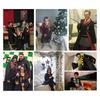 [Haiuroshi] Harry Potter Cosplay Costume, Luxury 4-Piece Full Set, Harry Potter Costume, Magic Robe, Halloween Cloak, Unisex Costume
