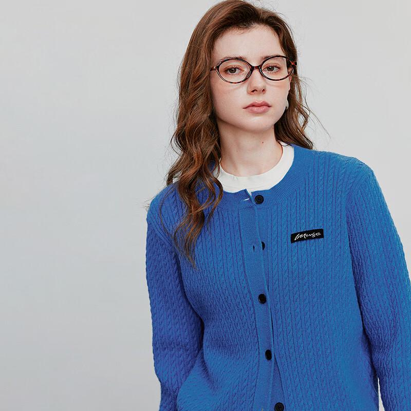 Chuyu Women's College Style Cable Knit Cardigan