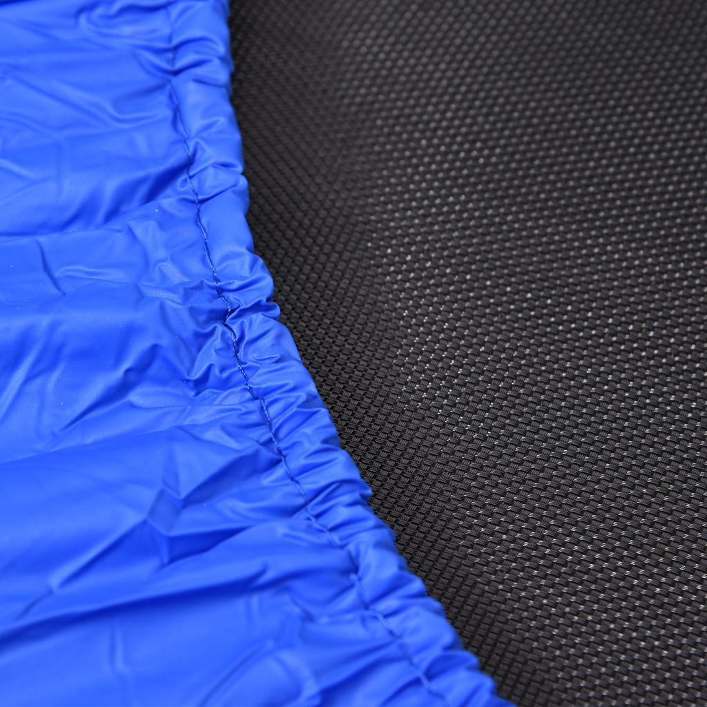 36" Mini Fitness Trampoline Home Gym Yoga Exercise Rebounder Indoor Outdoor Jumper with Safety Pad, Support Up to 100 KG, Blue and Black
