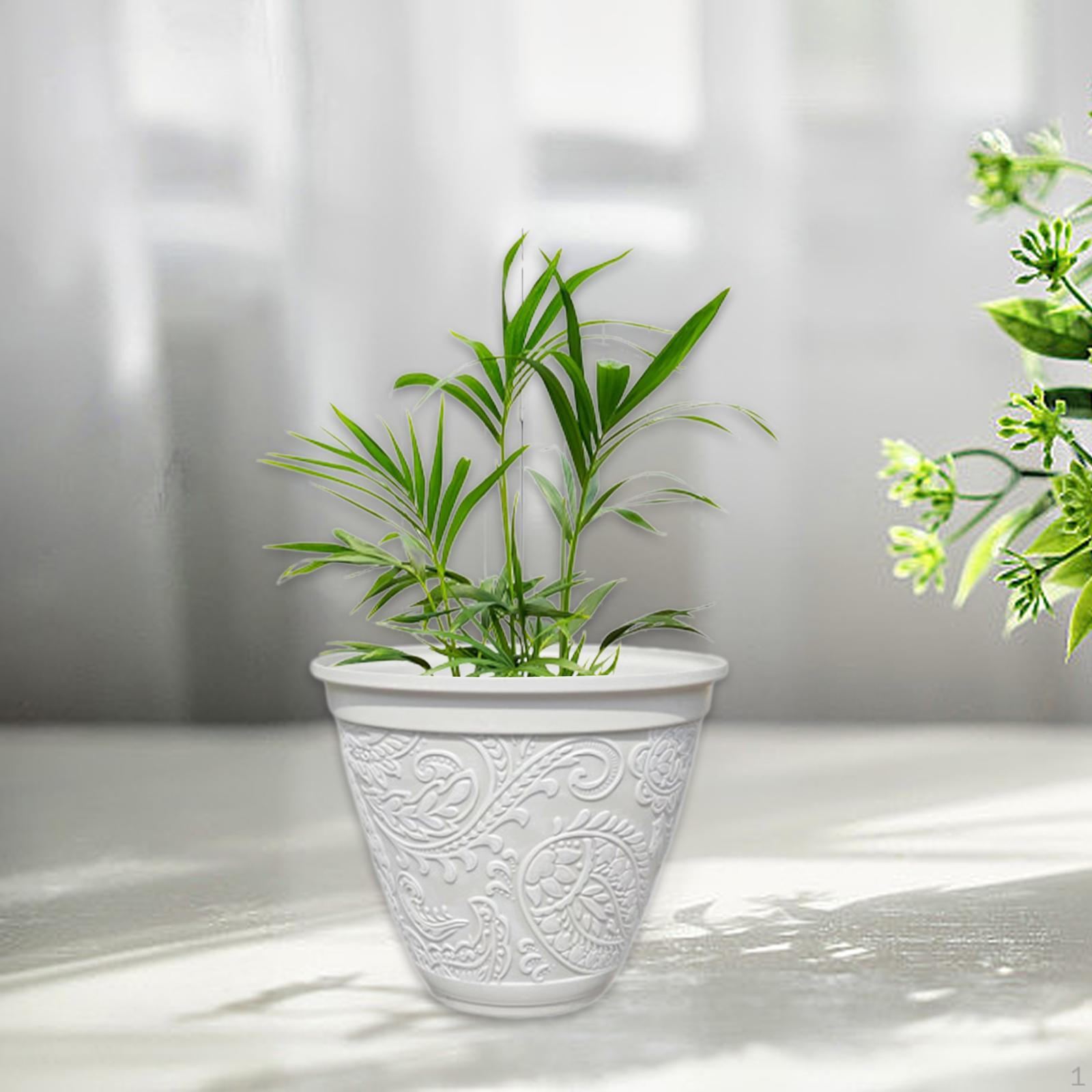 

Decorative Flower Pot, Resin Creative Retro Planter Pot for Yard Balcony Desk