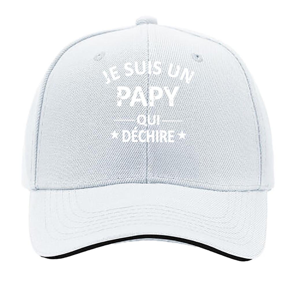 PAPY Vintage for Unisex Women Adjustable Snapback Look Je Suis Un Pappy Print Outdoor Fishing Sandwich Baseball Cap