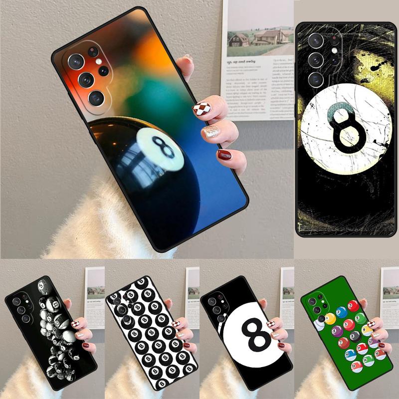 Billiards Snooker 8 Ball Phone Case for Samsung Galaxy note 10 pro S26 Ultra S23 S24 FE S25 S21 S22 PLUS shockproof Cove