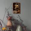 Vintage Steampunk Stil Tischlampe, Retro Eisenkunst Heimdekor - Langlebiges Metall mit sicherer abgerundeter Ecke