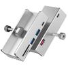 Aluminum Type C 4 Port USB 3.0 HUB Phone Holder SD TF USB Memory Card Reader DC Power Adapter Splitter Multiple Extend Dock 1