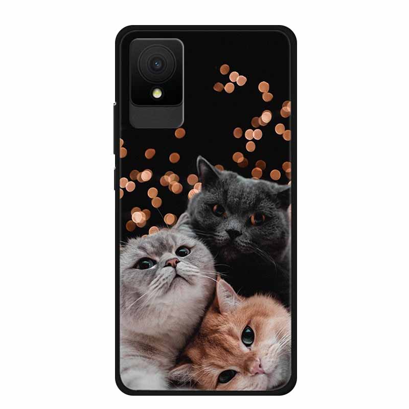 For TCL 501 Case Luxury TPU Soft Silicone Back Cover Phone Cases for TCL501 6 Inches T433D Protective New Bumper Lovely Funda