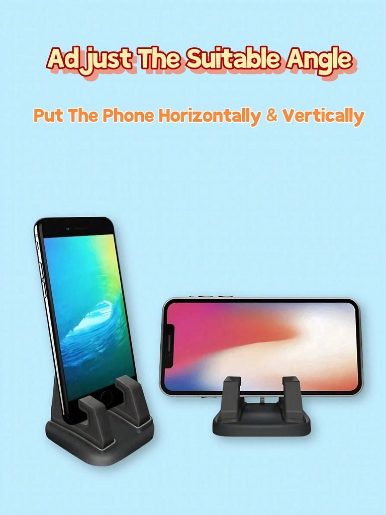 360° Rotatable Car Phone Mount – Soft Silicone Material, ABS&Silicone Hybrid Construction, Ideal for Dashboard or Center Console