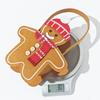 Festival Double Sided Gingerbreads Handheld Bag Durable Cloth Materials Spacious Holiday Gift Storage For Home Office Christmas Decoration