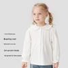 KuWaMi Girls' Ruffled Peter Pan Collar Shirt