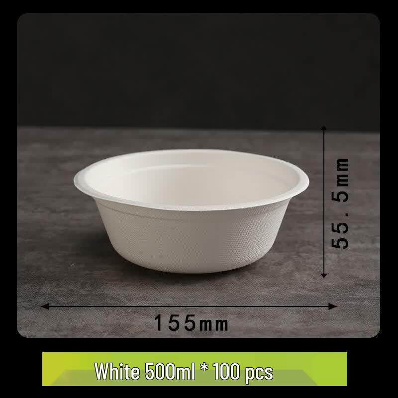 SPSR Biodegradable White Paper Bowls Party Pack