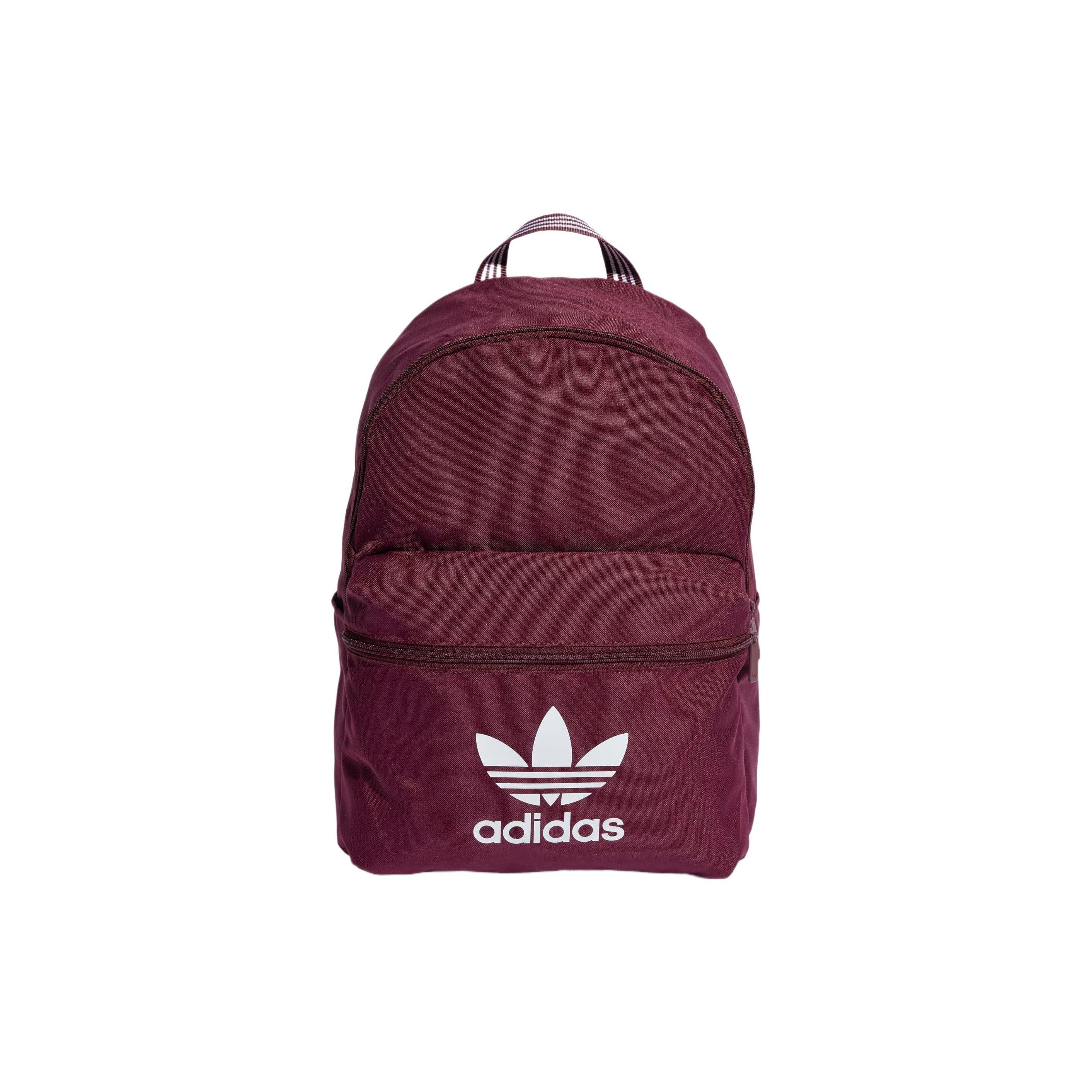 Adidas Logo Print Recycled Polyester Backpack Unisex Backpacks Red IL1961 One Size