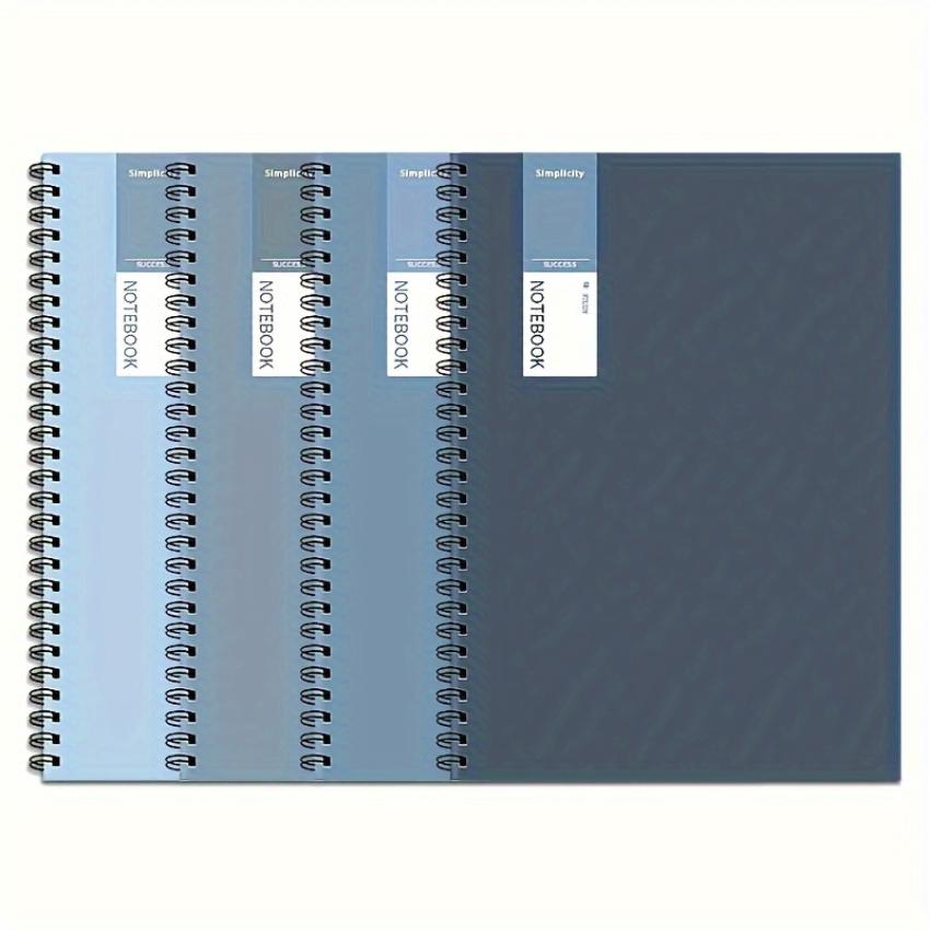 

1 комплект из 4 шт., утолщенный блокнот формата А5 на катушке 8,1x5,6 дюйма, простой синий блокнот, оптовая продажа дорогостоящей книги с отрывными листами, тренировочная бу 4 spiral notebooks