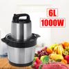6L Electric Meat Mixer Blender Grinder with Double Knife Stainless Steel Electric Chopper Automatic Mincing Quiet Food Blender